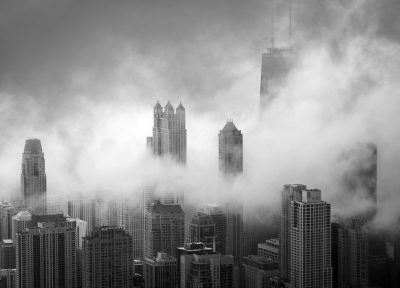 City Scape in Fog Cityscape In Fog